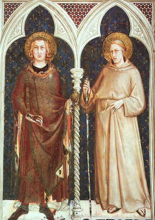 Simone Martini St.Louis of France and St.Louis of Toulouse oil painting image